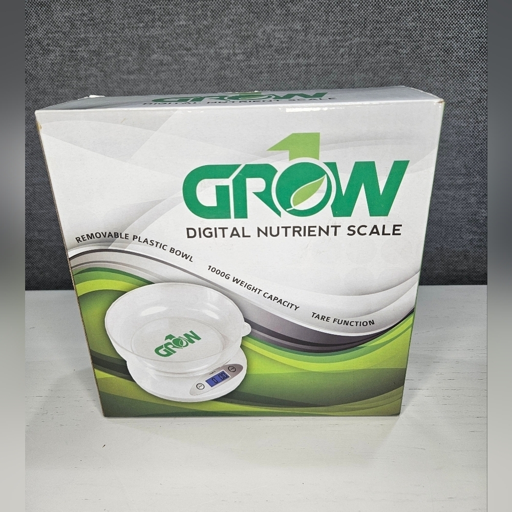 Grow1 Digital Food Herb Nutrient Scale. Weight Grams Ounces Kitchen Tool.